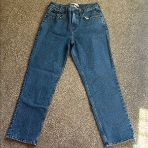 Abercrombie & Fitch The 90’s Straight Mid Rise Curve Love